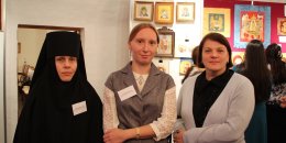 Конференция по лицевому и золотному шитью в Новодевичьем монастыре.