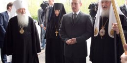 Президент России В.В. Путин в Новодевичьем монастыре